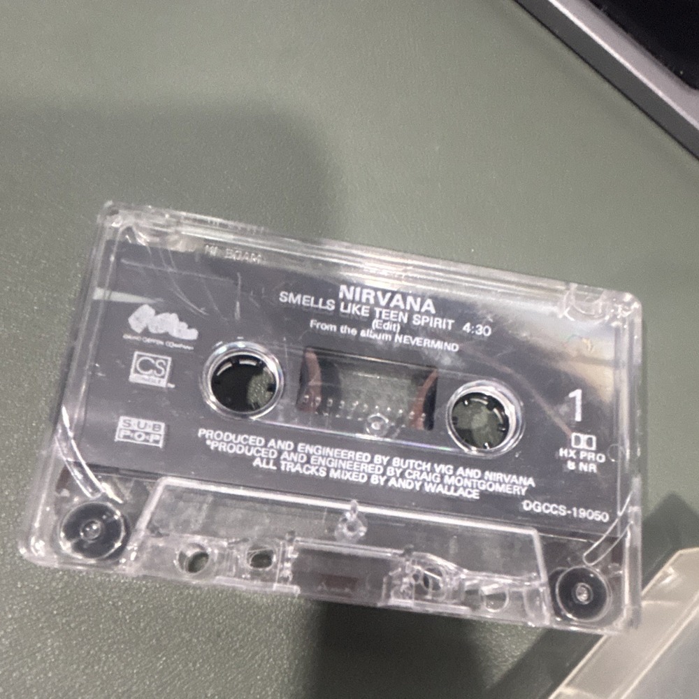 Nirvana - Smells Like Teen Spirit Rock Cassette Single (1991) DGC DGCCS-19050